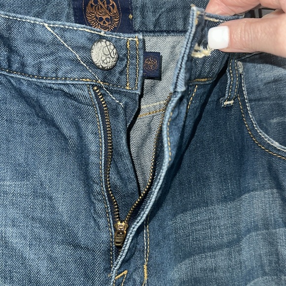 Rock & Republic Men's Blue Distressed Jeans 38X32 - Picture 5 of 10